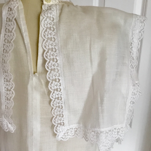 60s Vintage Edwardian Lace Top - Picture 8 of 8